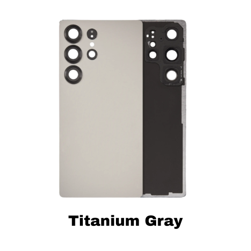 Samsung Galaxy S25 Ultra 5G Back Cover Glass With Camera Lens (Titanium Gray)