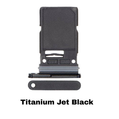 Samsung Galaxy S25 Ultra Single Sim Card Tray Titanium Jet Black