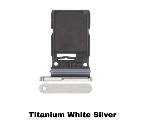 Samsung Galaxy S25 Ultra Single Sim Card Tray Titanium White Silver