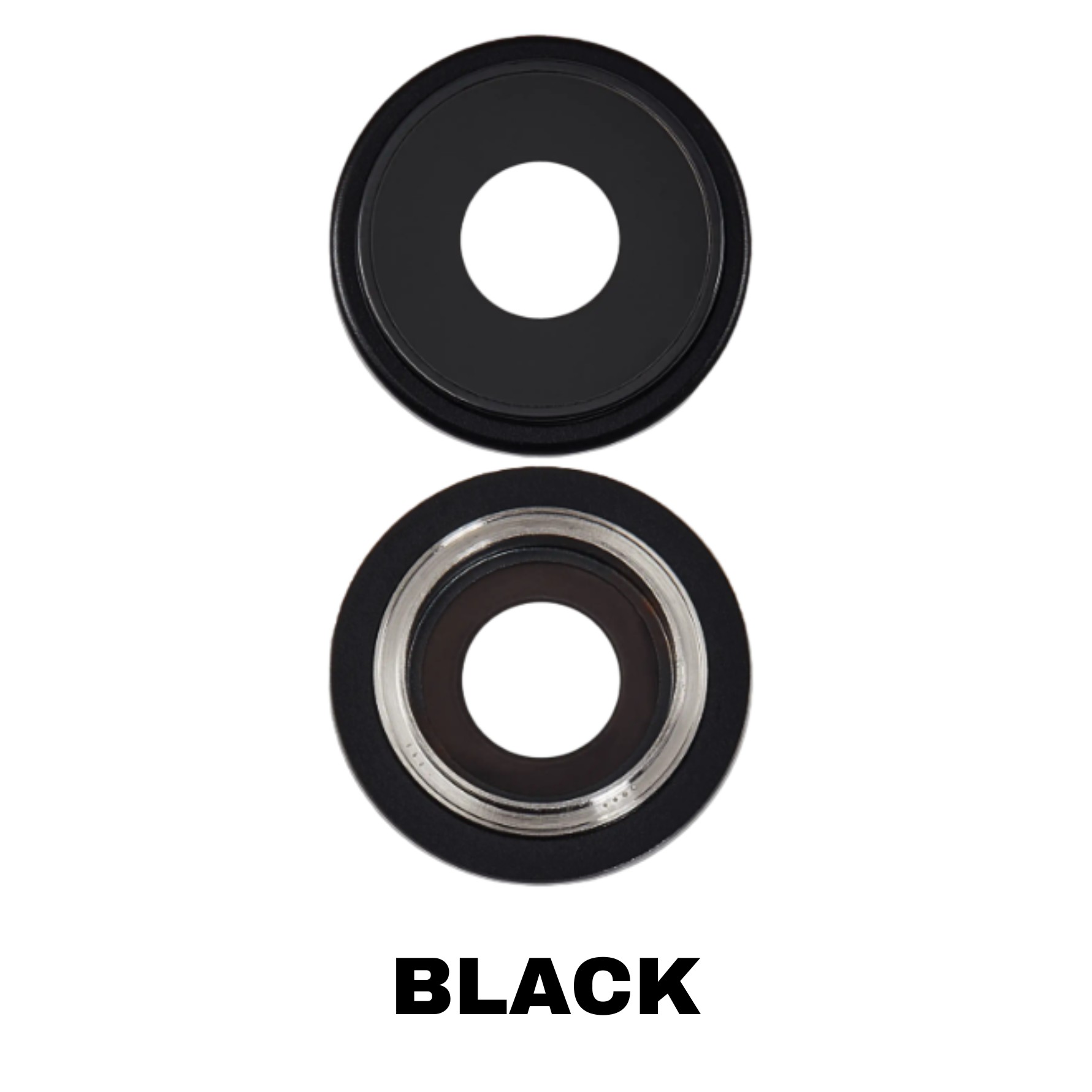 iPhone 16e Back Camera Lens With Bracket and Bezel (Black)