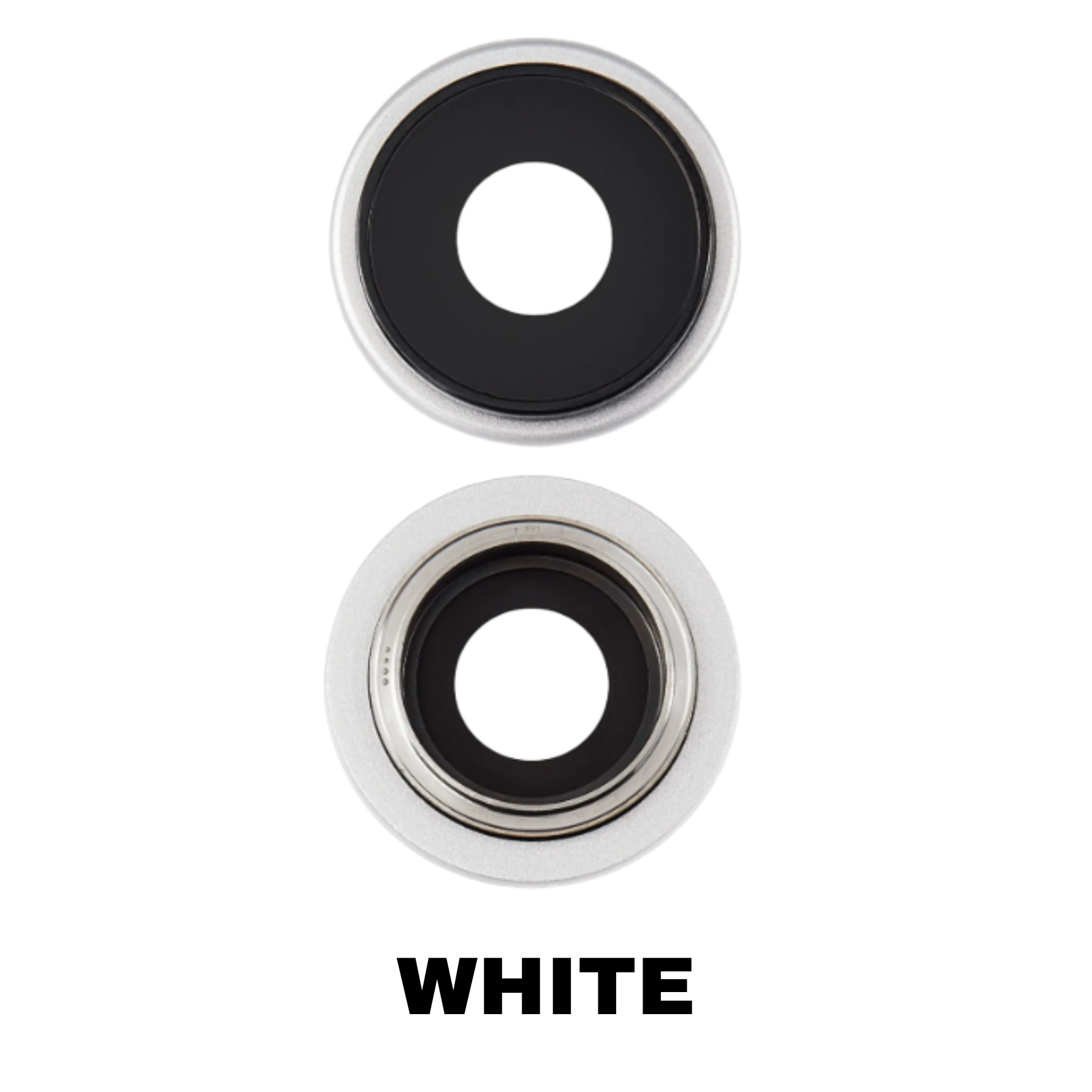 iPhone 16e Back Camera Lens With Bracket and Bezel (White)