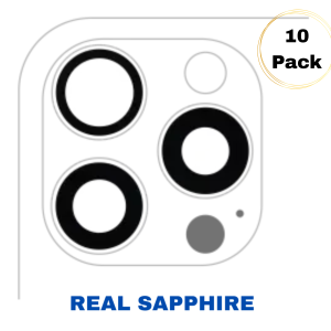 Real sapphire rear camera lens cover glass 3 piece set with adhesive