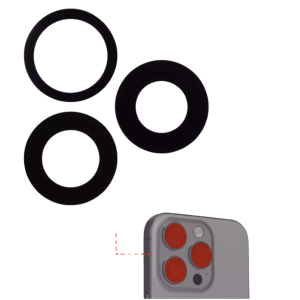 iPhone 16 Pro Max rear camera lens cover glass with adhesive 10 pack