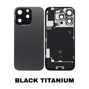 iPhone 16 Pro rear glass Black Titanium no logo MagSafe NFC