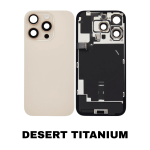 iPhone 16 Pro rear glass Desert Titanium no logo MagSafe NFC