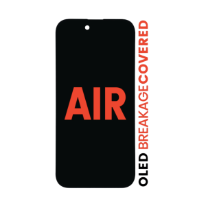 iPhone Air soft OLED assembly with steel plate installed