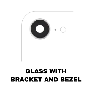 iPhone 16e 17e White Camera Lens with bracket and bezel